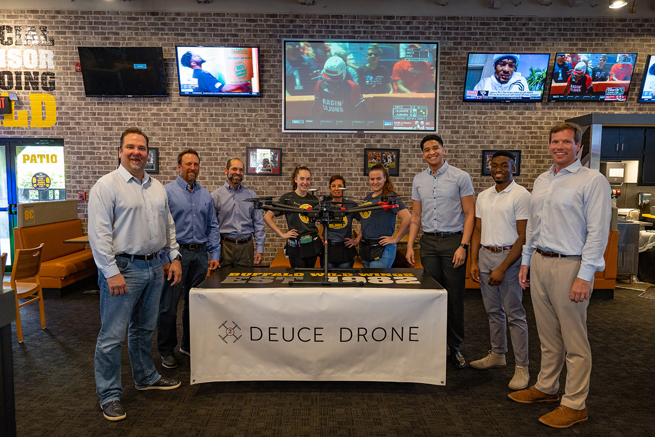 Deuce Drone Team Celebrates Agreement with Buffalo Wild Wings