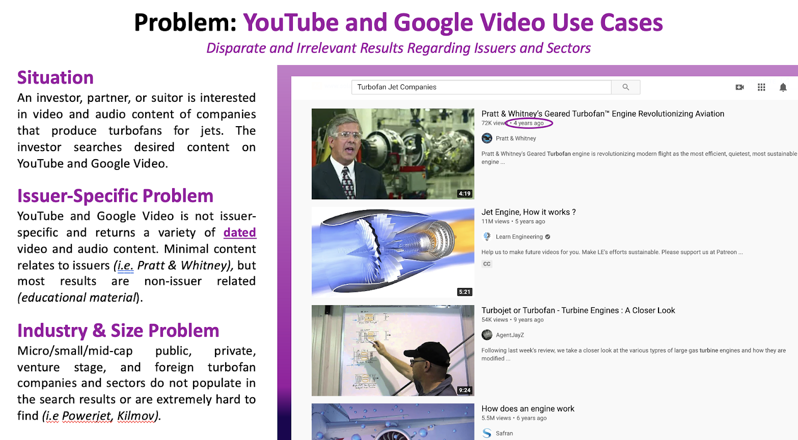 YouTube and Google Video Use Cases