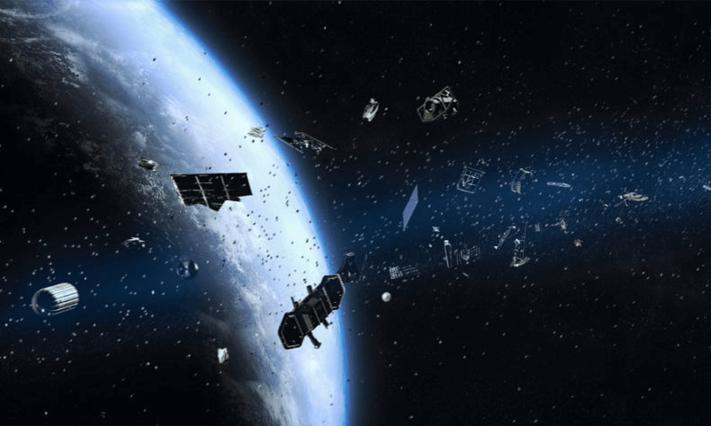 Orbital debris and satellites